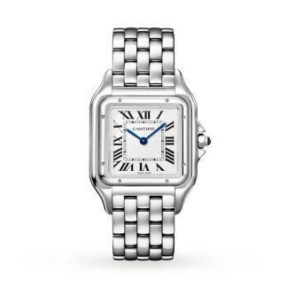 Cartier Panthère De Cartier Uhr großes Modell Quarz-Uhrwerk Stahl WSPN0016