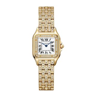 Cartier Panthere de Cartier Uhr kleines Modell Quarzwerk Gelbgold WJPN0059