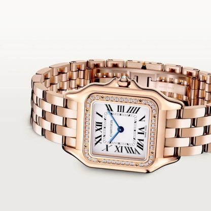 Cartier Panthere de Cartier Uhr mittleres Modell Quarzwerk Gehäuse in Roségold WJPN0088 – Bild 3