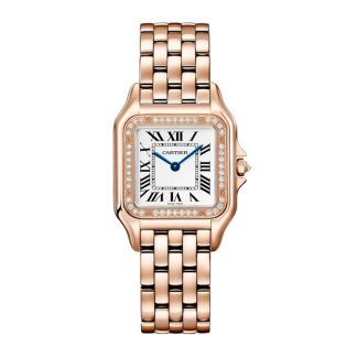 Cartier Panthere de Cartier Uhr mittleres Modell Quarzwerk Gehäuse in Roségold WJPN0088