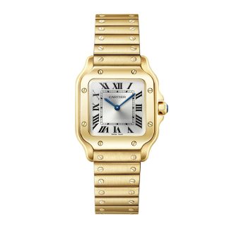 Cartier Santos De Cartier Kleines Modell Quarzwerk Gelbgold WGSA0107
