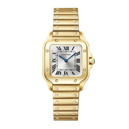 Cartier Santos De Cartier Kleines Modell Quarzwerk Gelbgold WGSA0107