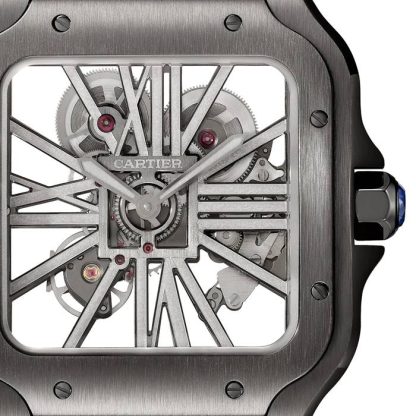 Cartier Santos De Cartier Skelettierte Uhr WHSA0009 – Bild 3
