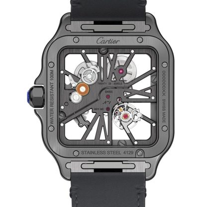 Cartier Santos De Cartier Skelettierte Uhr WHSA0009 – Bild 4