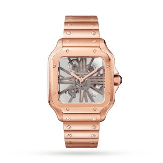 Cartier Santos De Cartier Uhr großes Modell Handaufzug Rose Gold WHSA0016