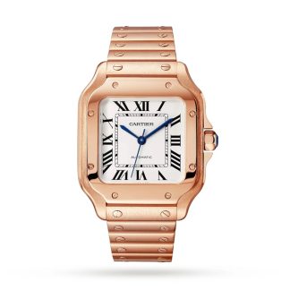 Cartier Santos De Cartier Uhr mittleres Modell mechanisches Uhrwerk mit automatischem Aufzug WGSA0031