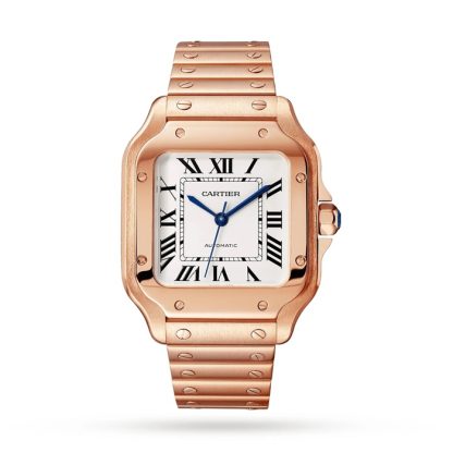 Cartier Santos De Cartier Uhr mittleres Modell mechanisches Uhrwerk mit automatischem Aufzug WGSA0031