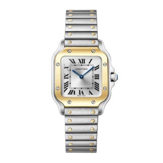 Cartier Santos De Cartier kleines Modell Quarz Gelbgold Stahl W2SA0033