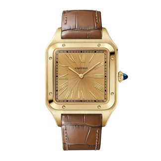 Cartier Santos Dumont Uhr Extra-Large Modell Handaufzug Gelbgold WGSA0111
