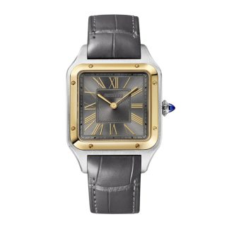 Cartier Santos-Dumont Uhr großes Modell Gelbgold hohe Autonomie Quarz W2SA0028