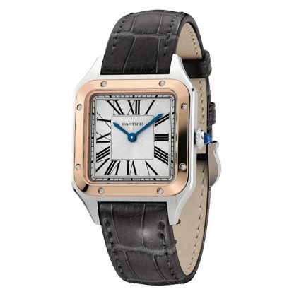 Cartier Santos-Dumont Uhr kleines Modell hohe Autonomie Quarzwerk Stahlgehäuse W2SA0038 – Bild 2