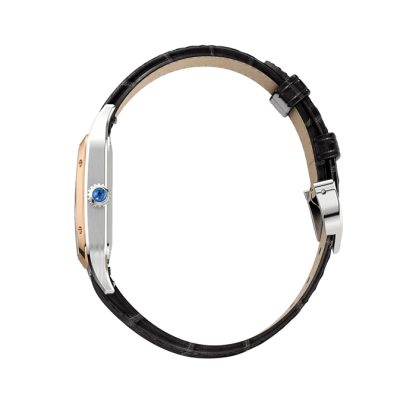 Cartier Santos-Dumont Uhr kleines Modell hohe Autonomie Quarzwerk Stahlgehäuse W2SA0038 – Bild 3