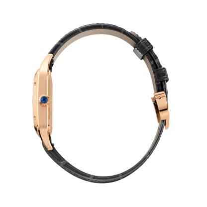 Cartier Santos-Dumont Uhr kleines Modell hohe Qutonomy Quarzwerk Rose Gold WGSA0117 – Bild 3