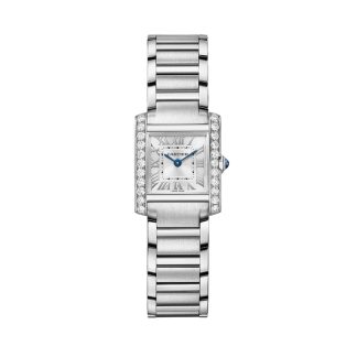 Cartier Tank Francaise Uhr kleines Modell Quarzwerk Stahlgehäuse W4TA0029