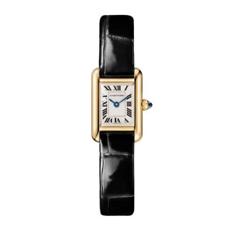 Cartier Tank Louis Cartier Uhr Mini Modell Quarzwerk Gelbgold Gehäuse WGTA0352