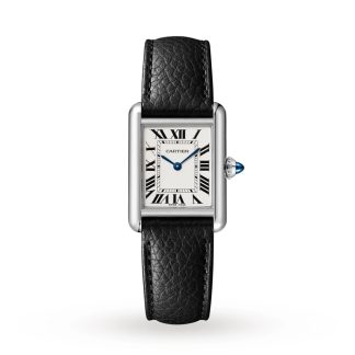 Cartier Tank Must Kleines Modell Quarzwerk Stahl Leder WSTA0042