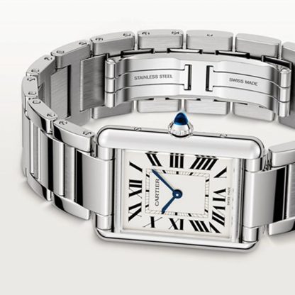 Cartier Tank Must großes Modell Quarzwerk Stahl 33,7mm X 25,5mm WSTA0052 – Bild 3
