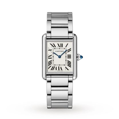 Cartier Tank Must großes Modell Quarzwerk Stahl 33,7mm X 25,5mm WSTA0052