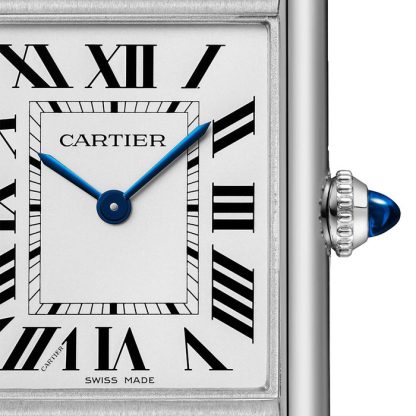 Cartier Tank muss Uhr großes Modell Photovoltaic SolarBeat™ Bewegung Stahlgehäuse WSTA0090 – Bild 2