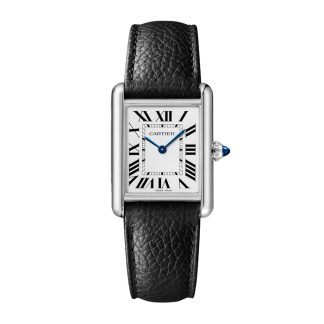 Cartier Tank muss Uhr großes Modell Photovoltaic SolarBeat™ Bewegung Stahlgehäuse WSTA0090
