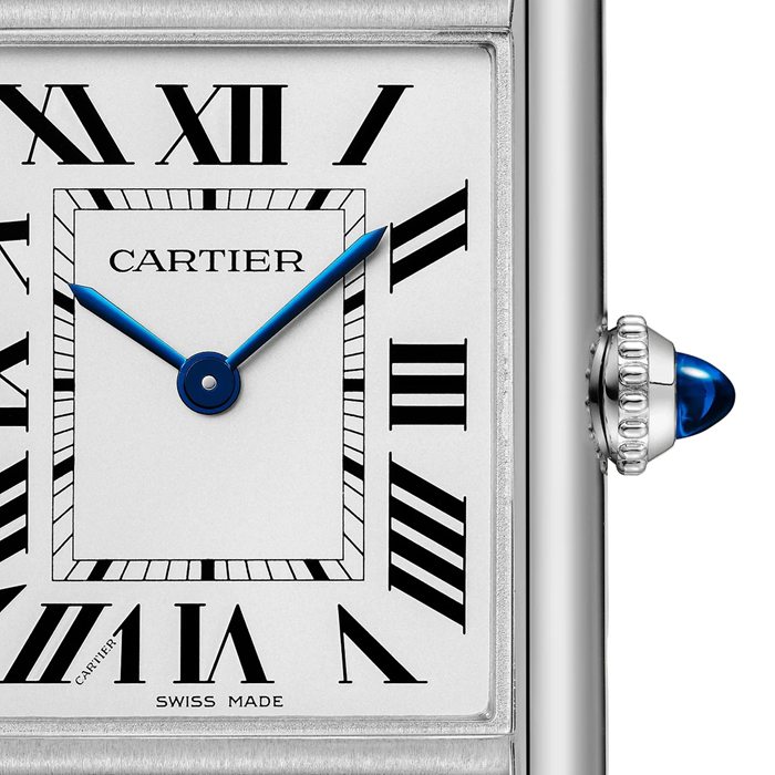 Cartier Tank muss Uhr großes Modell Photovoltaic SolarBeat™ Bewegung Stahlgehäuse WSTA0092 – Bild 4
