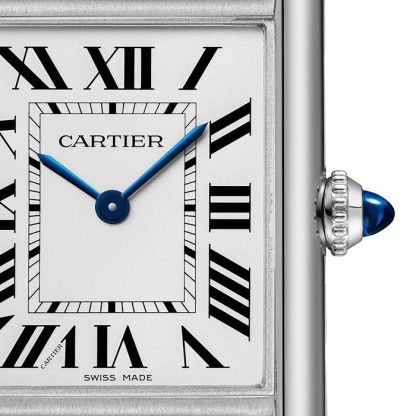 Cartier Tank muss Uhr großes Modell SolarBeat Photovoltaic Bewegung Stahlgehäuse WSTA0120 – Bild 2