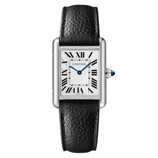 Cartier Tank muss Uhr großes Modell SolarBeat Photovoltaic Bewegung Stahlgehäuse WSTA0120