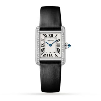 Cartier Tank muss Uhr kleines Modell Quarzwerk Stahl W4TA0031