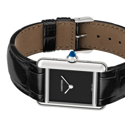 Cartier Tank muss Uhr kleines Modell Quarzwerk Stahlgehäuse WSTA0071 – Bild 4