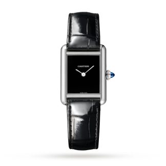 Cartier Tank muss Uhr kleines Modell Quarzwerk Stahlgehäuse WSTA0071