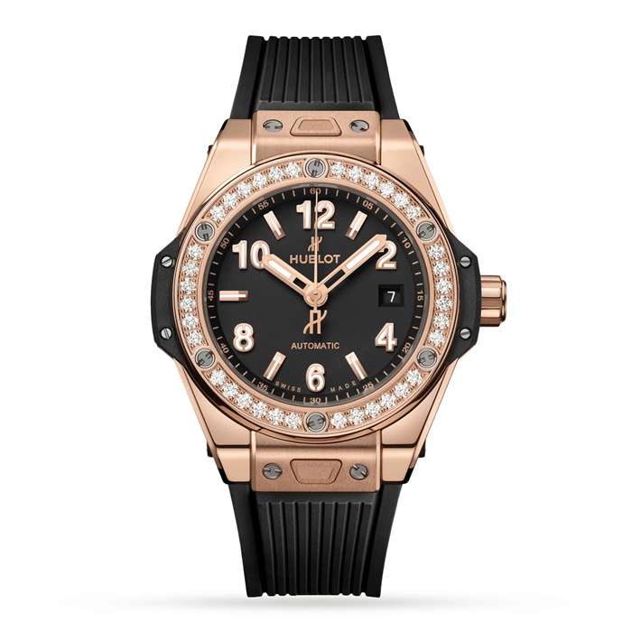 Hublot Big Bang One Click King Gold Diamanten 33mm Uhr 485.OX.1180.RX.1204