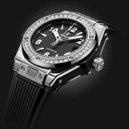 Hublot Big Bang One Click Stahl Diamanten 33mm Uhr 485.SX.1170.RX.1204 – Bild 4