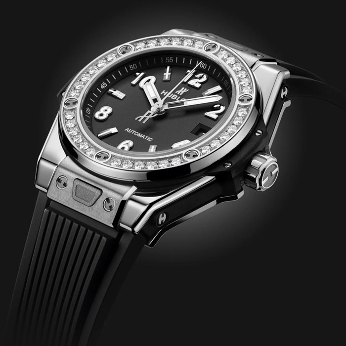 Hublot Big Bang One Click Stahl Diamanten 33mm Uhr 485.SX.1170.RX.1204 – Bild 4