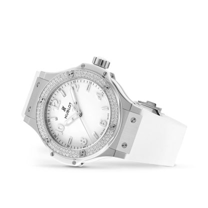 Hublot Big Bang Stahl Weiß Diamanten 38mm 361.SE.2010.RW.1104 – Bild 3