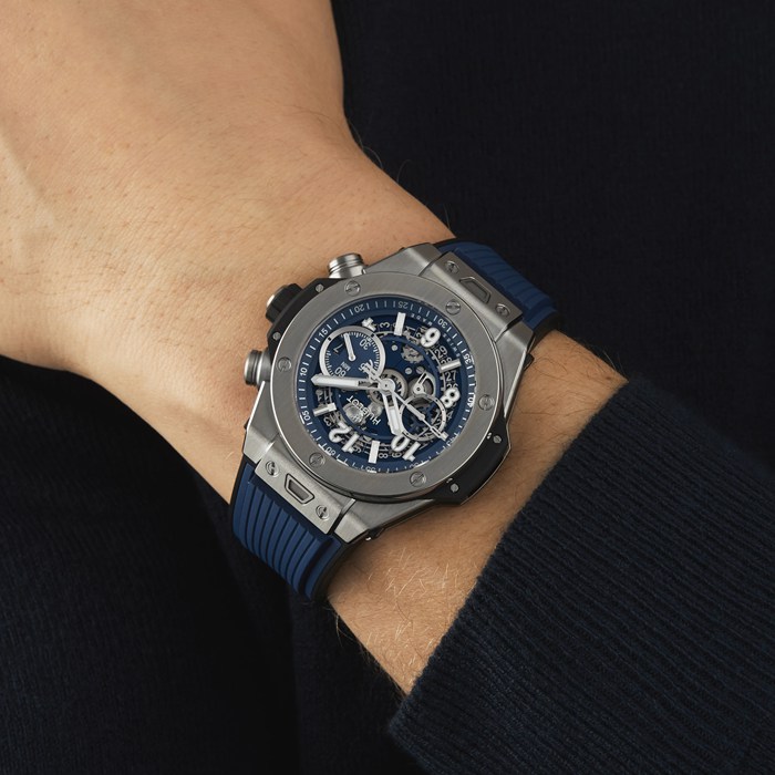 Hublot Big Bang Unico Titanium Blau 44mm Herrenuhr 421.NX.5170.RX – Bild 2