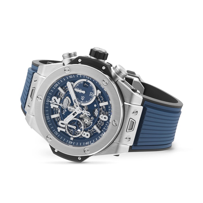 Hublot Big Bang Unico Titanium Blau 44mm Herrenuhr 421.NX.5170.RX – Bild 3
