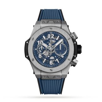 Hublot Big Bang Unico Titanium Blau 44mm Herrenuhr 421.NX.5170.RX