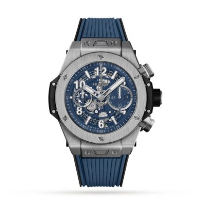 Hublot Big Bang Unico Titanium Blau 44mm Herrenuhr 421.NX.5170.RX