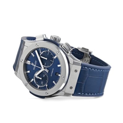 Hublot Classic Fusion Blauer Chronograph Titan 45mm 521.NX.7170.LR – Bild 2