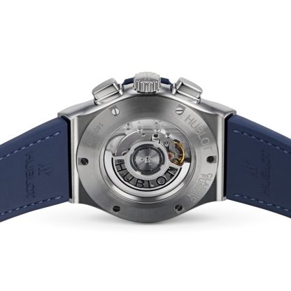 Hublot Classic Fusion Blauer Chronograph Titan 45mm 521.NX.7170.LR – Bild 4