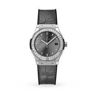 Hublot Classic Fusion Racing Grau Titanium 33mm Damenuhr 581.NX.7071.LR.1104.