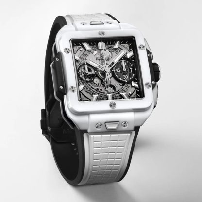 Hublot Square Bang Unico Weiß Keramik 42mm 821.HX.0170.RX – Bild 2