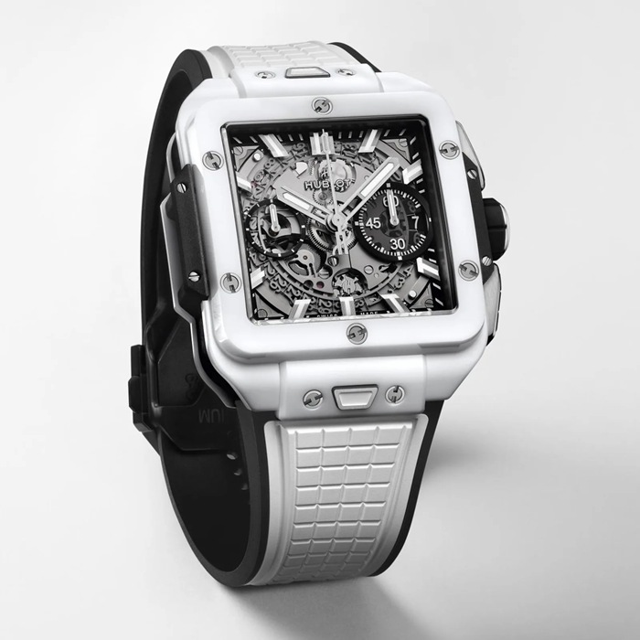 Hublot Square Bang Unico Weiß Keramik 42mm 821.HX.0170.RX – Bild 2