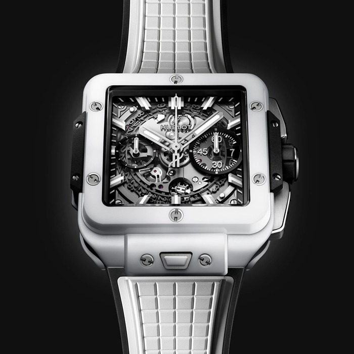 Hublot Square Bang Unico Weiß Keramik 42mm 821.HX.0170.RX – Bild 3