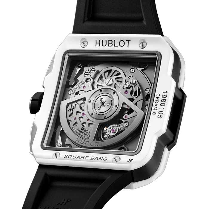 Hublot Square Bang Unico Weiß Keramik 42mm 821.HX.0170.RX – Bild 5