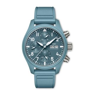 IWC Pilot Automatic Limited Edition 41mm Herrenuhr blau Stoffband IW389409