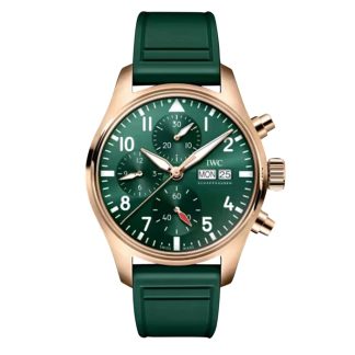 IWC Pilot Chronograph 41mm Herrenuhr Grün IW388110