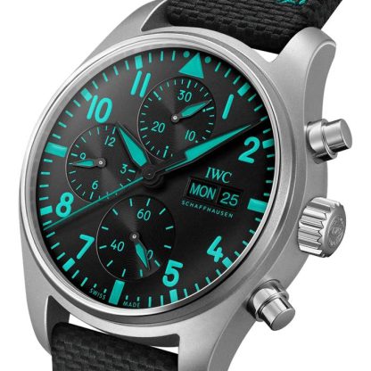 IWC Pilot Chronograph Mercedes AMG Petronas Formula One Team 41mm Herrenuhr schwarz IW388108 – Bild 3