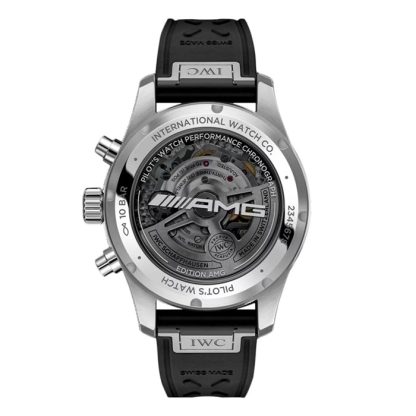 IWC Pilot Performance Chronograph 41mm AMG Herrenuhr schwarz Kautschuk IW388305 – Bild 2