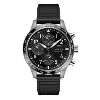 IWC Pilot Performance Chronograph 41mm AMG Herrenuhr schwarz Kautschuk IW388305